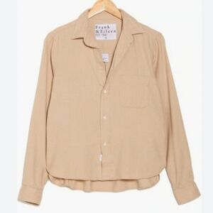 Frank & Eileen Tan Beige Long-Sleeve Button-Down Shirt